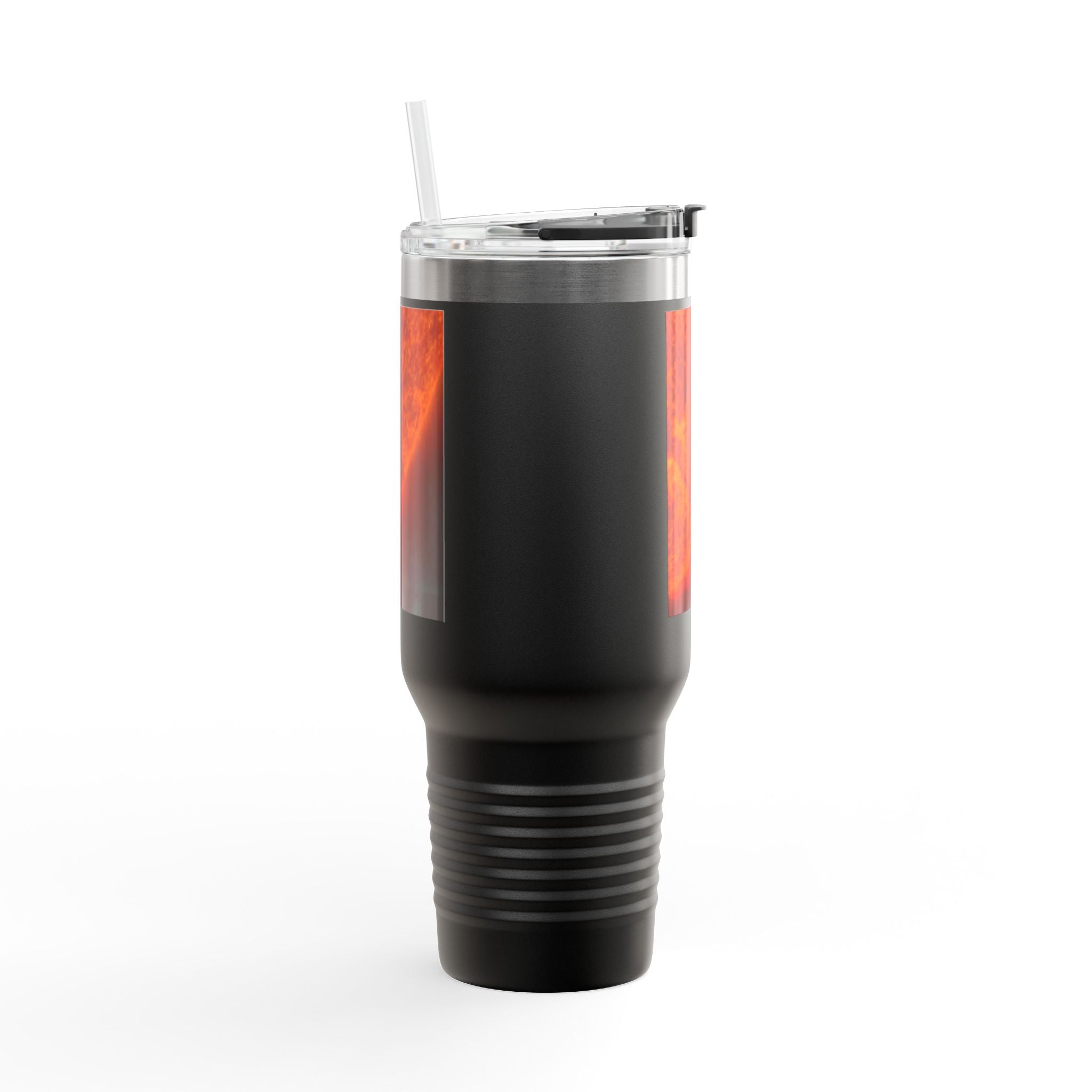 Mug de voyage isotherme 40 oz, photo rapprochée du soleil