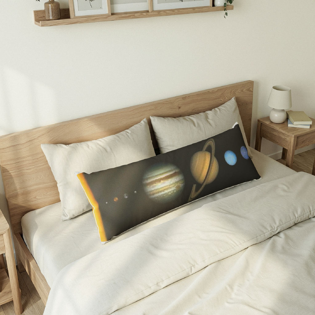 Solar System Planets Body Pillow | Space Planetary Lineup