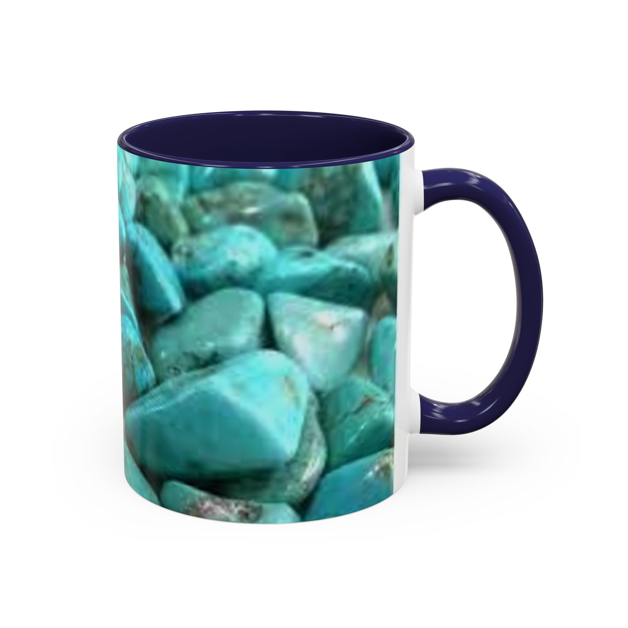 Turquoise Gemstones Accent Coffee Mug | 11oz 15oz