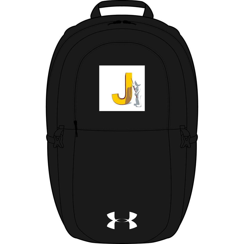 Yellow Letter J Initial Backpack | Embroidered Monogram Patch