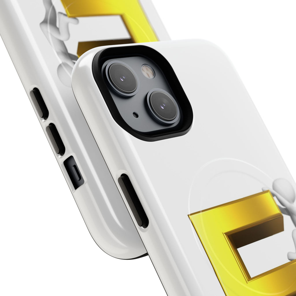 3D Gold Letter F Climber Phone Case | Magnetic Tough Case