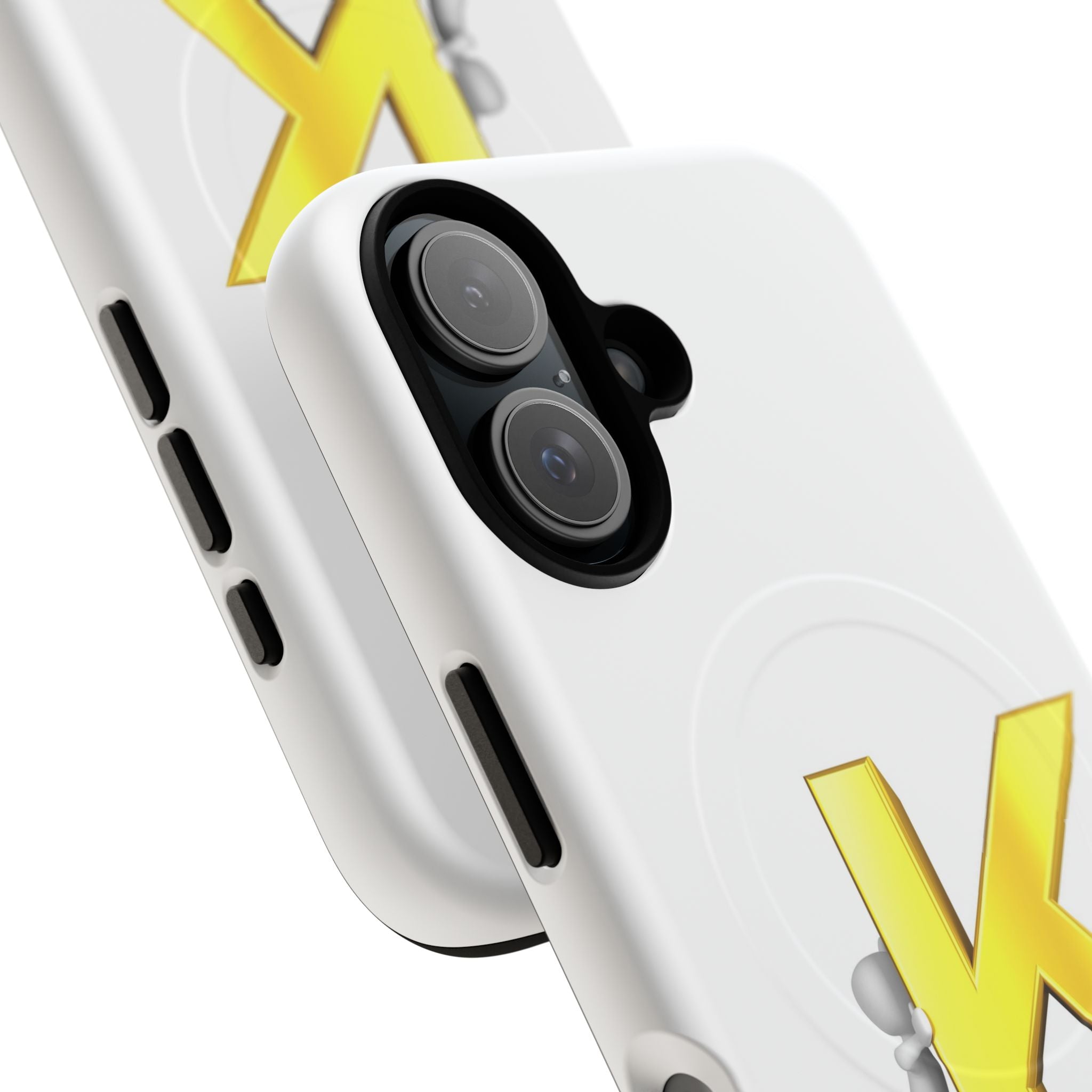 Yellow K Letter Phone Case | Tough Magnetic Case, Monogram Initial K
