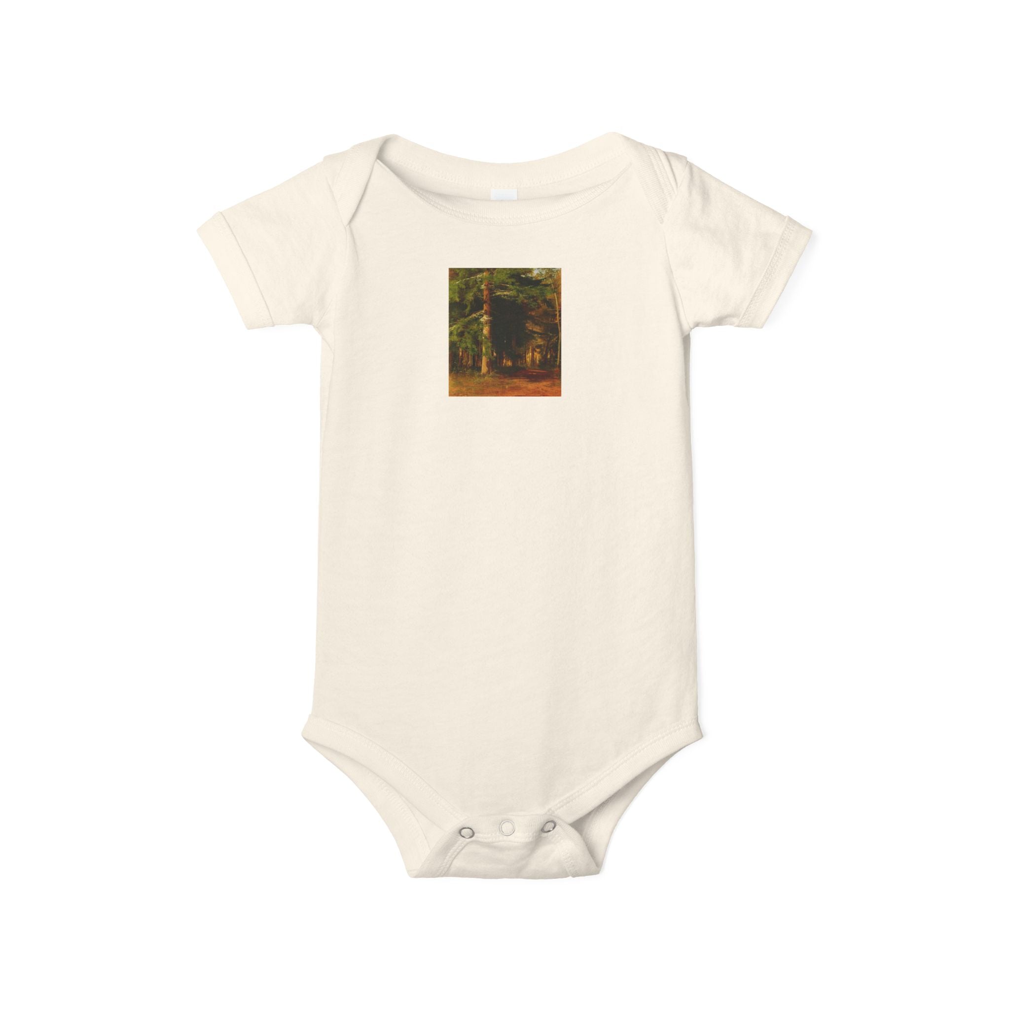 Body de bébé illustré Forêt boisée