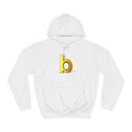 Yellow 3D Letter b Hoodie | Minimal Monogram Initial Sweatshirt