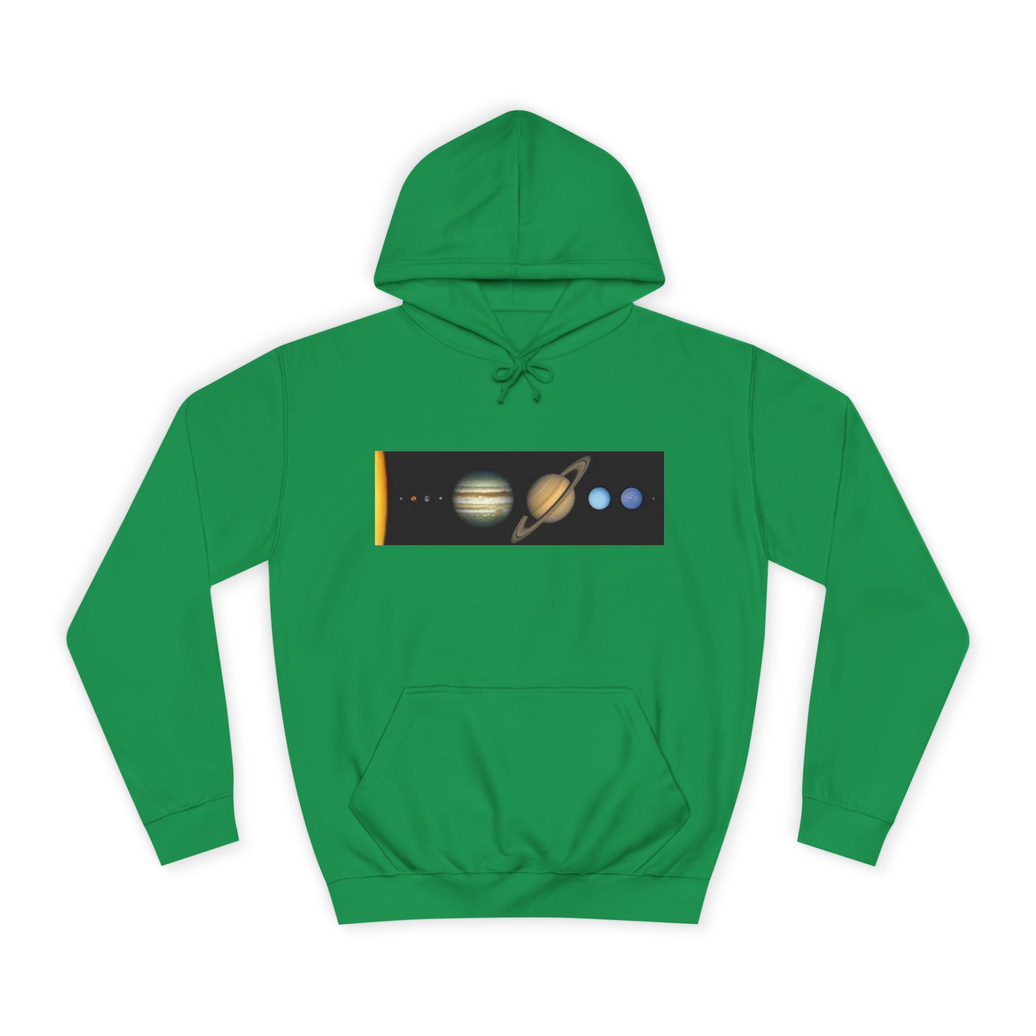Solar System Planets Hoodie | Saturn Jupiter Earth Mars Nebula Design