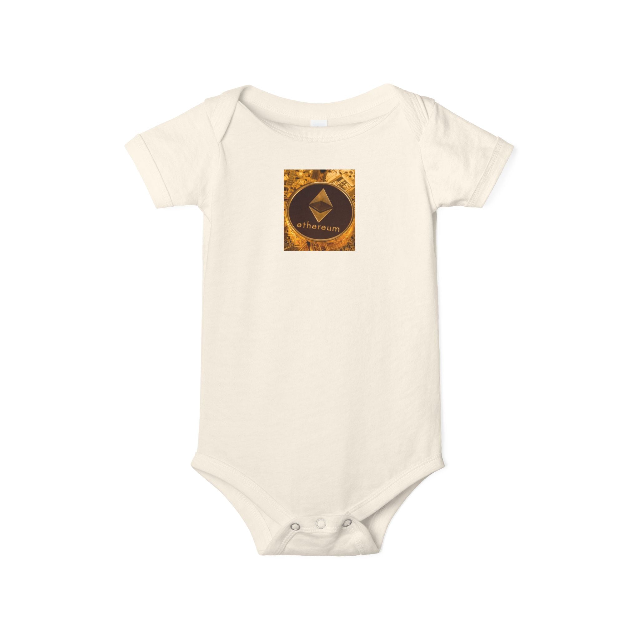 Grenouillère Bébé Logo Ethereum | Body Bébé Crypto