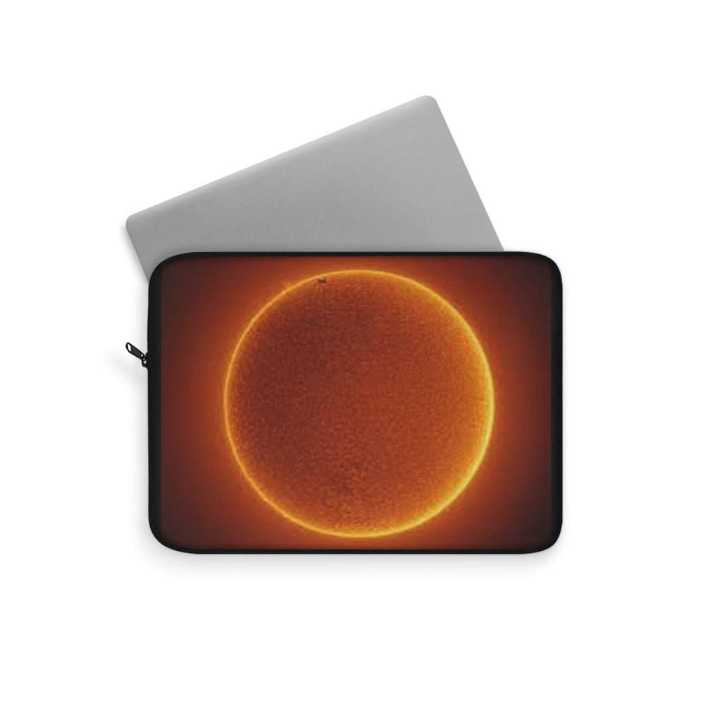 Solar Disc Laptop Sleeve | Sun Photography, Cosmic Orange Glow