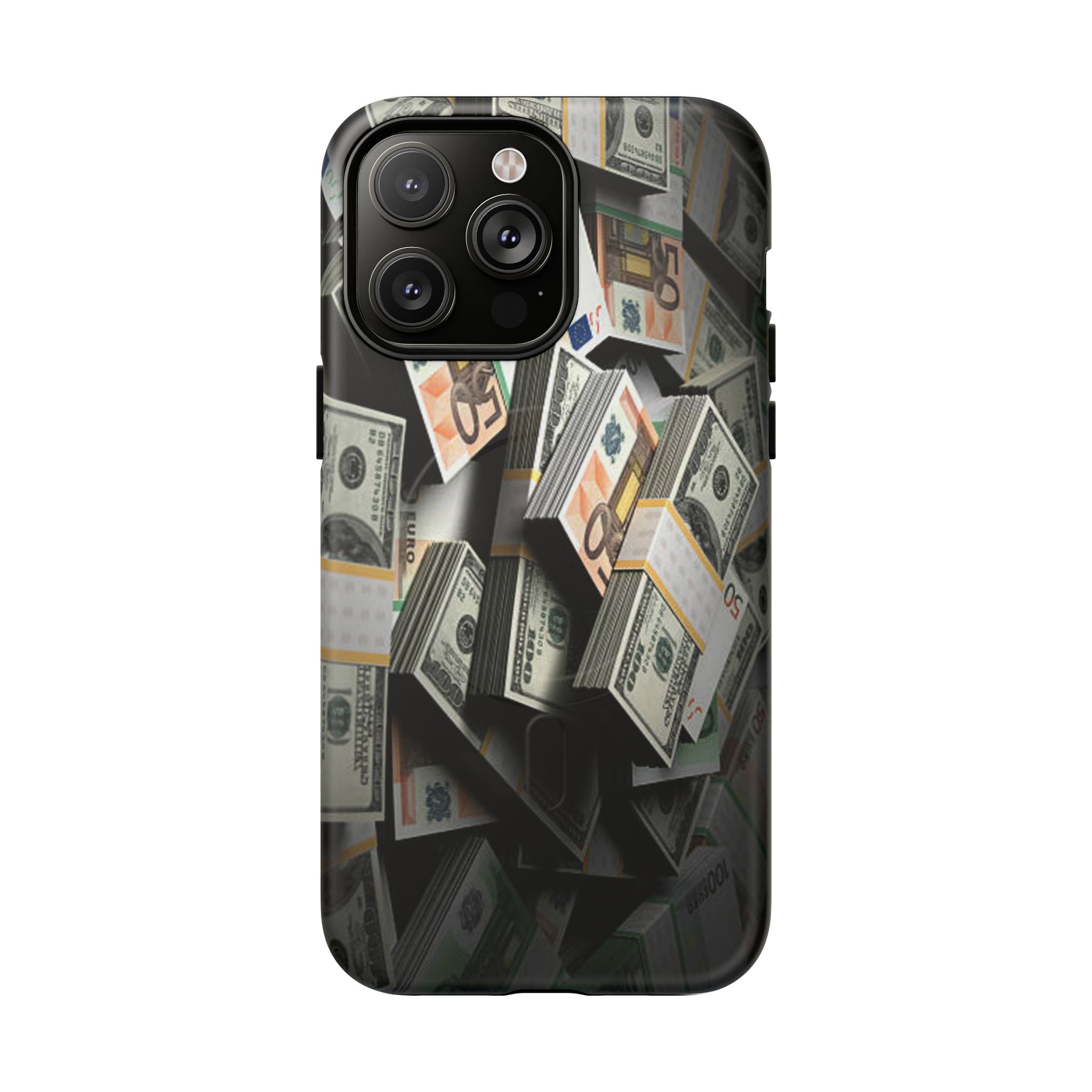 Coque de téléphone Argent Empilé | Coque magnétique robuste