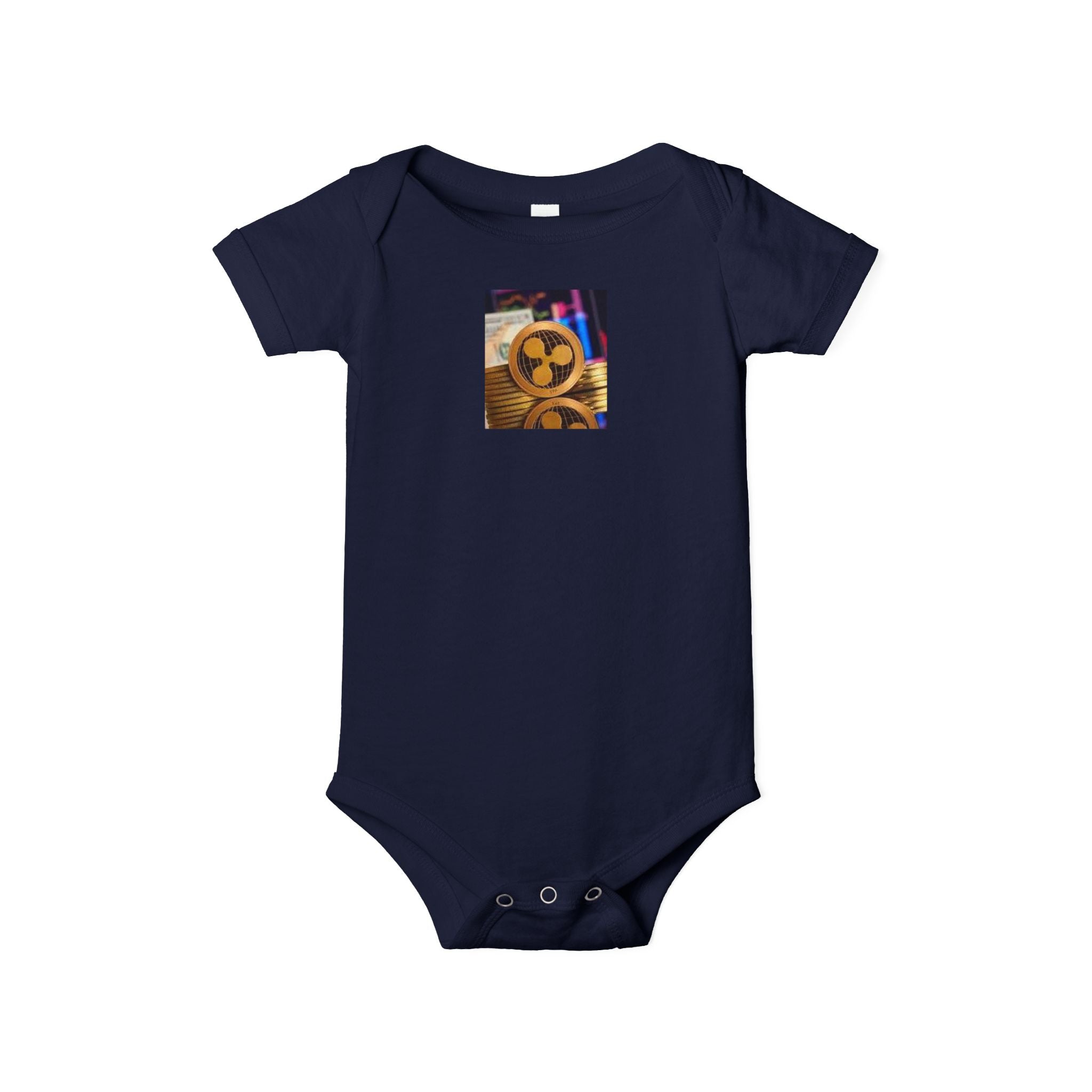 Grenouillère pour bébé avec logo de la cryptomonnaie XRP Ripple