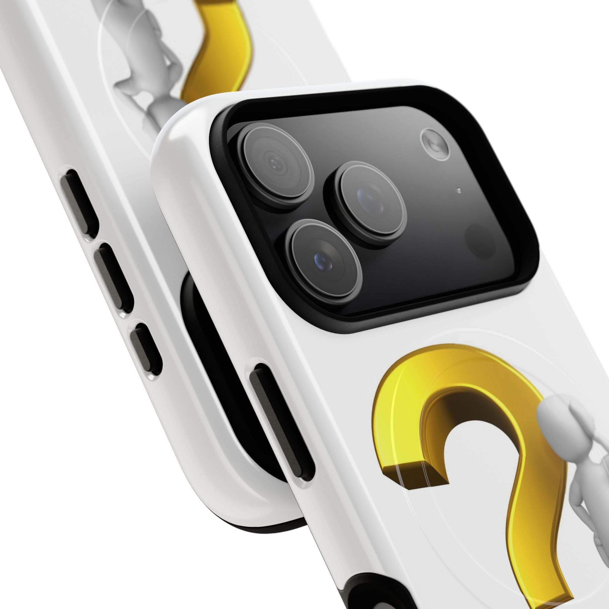 3D Question Mark Figure phone case | Tough Magnetic Case