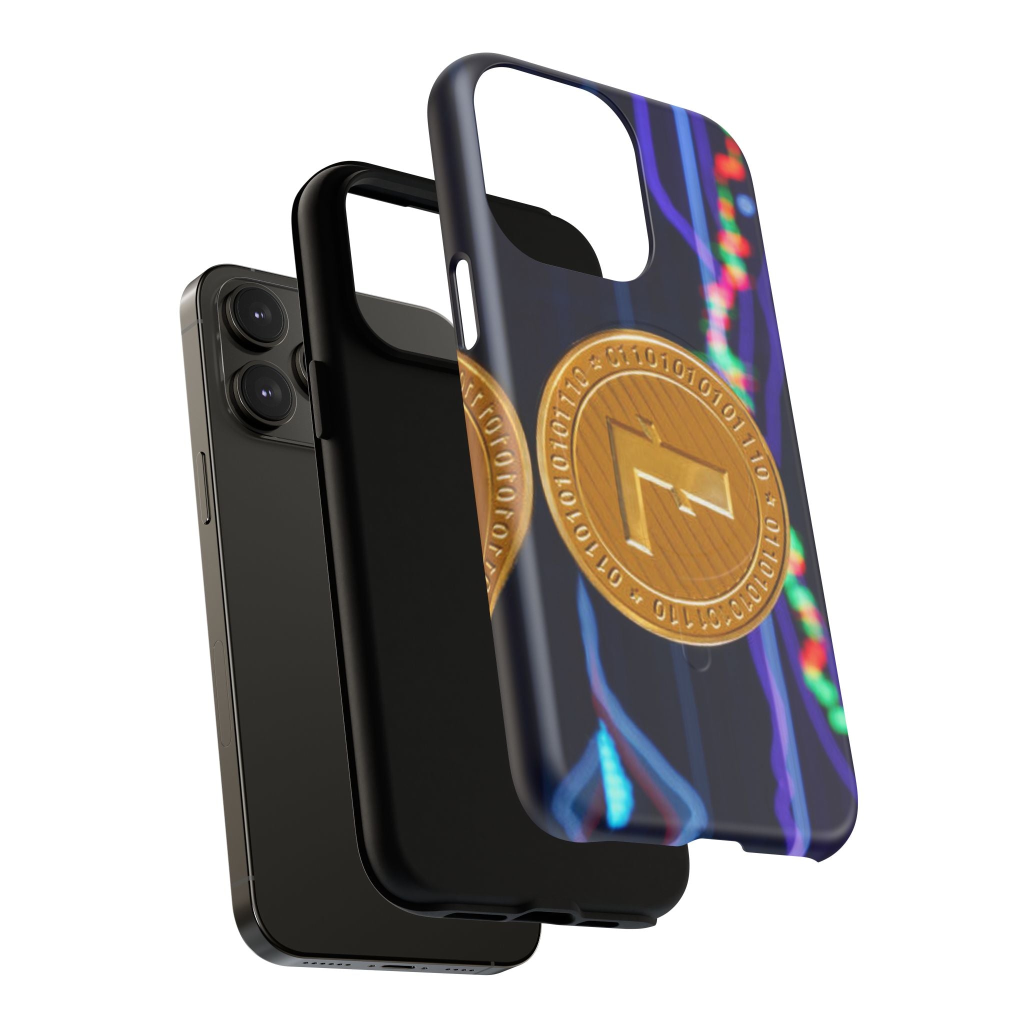 Litecoin Crypto Coin Phone Case | Tough Magnetic Case, Blockchain Design