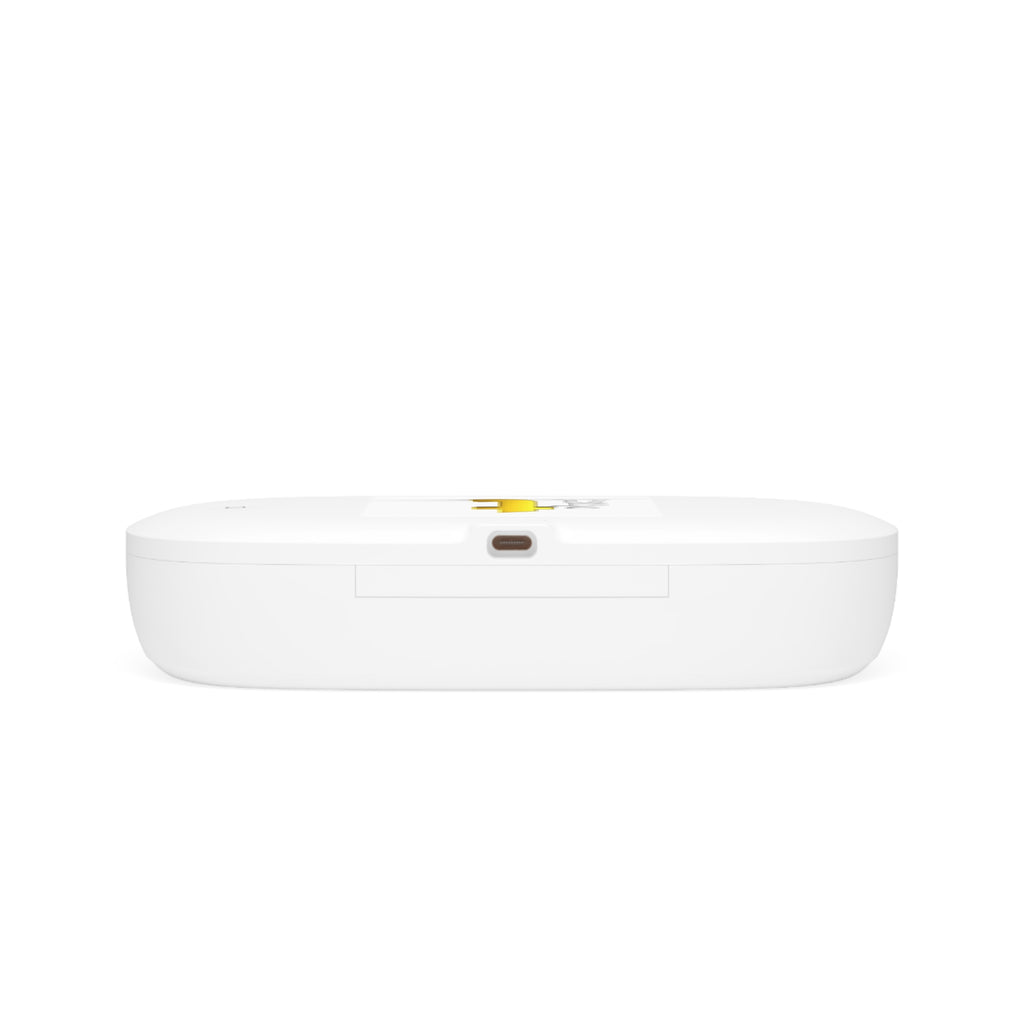 Yellow Letter T Design UV Phone Sanitizer and Wireless Charging Pad