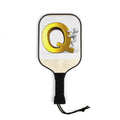 Gold Letter Q Pickleball Paddle