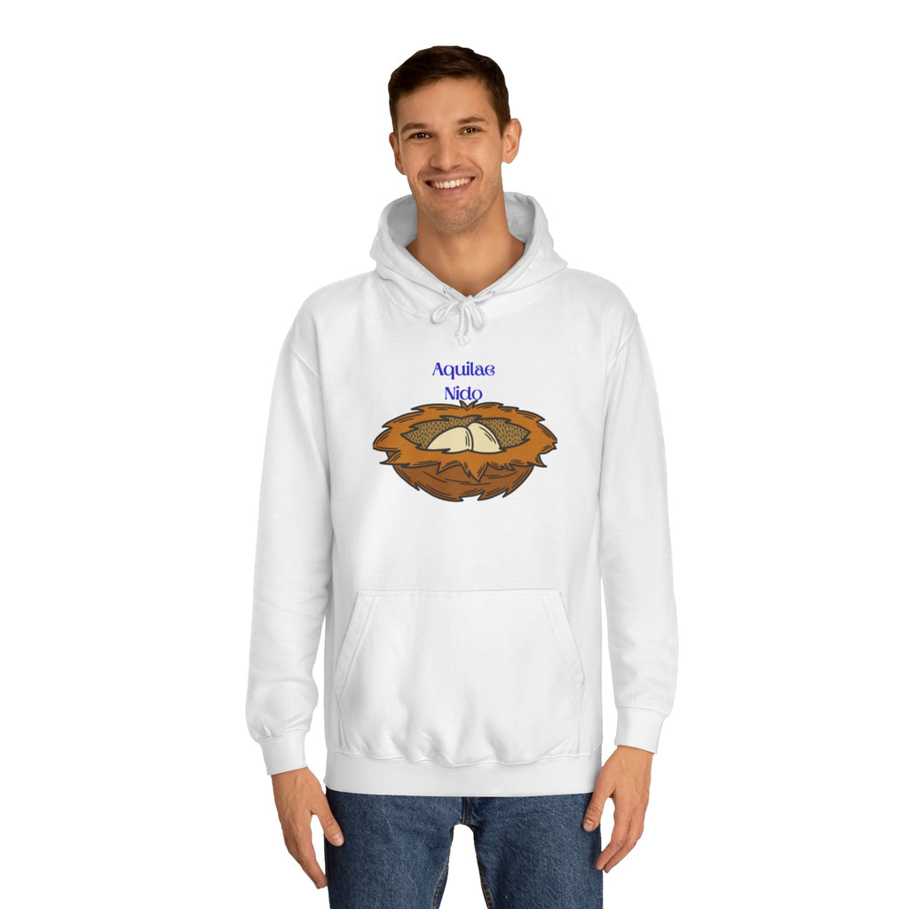 Aquilae Nido Nest Illustration Hoodie | College Crest Style