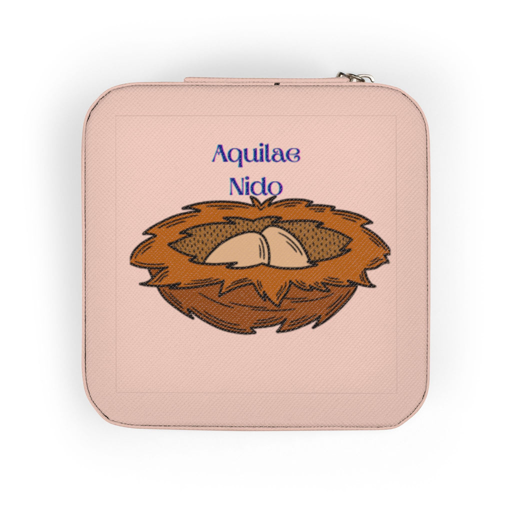 Eagle Nest Illustration Jewelry Travel Case | Zodiac Compact Organizer