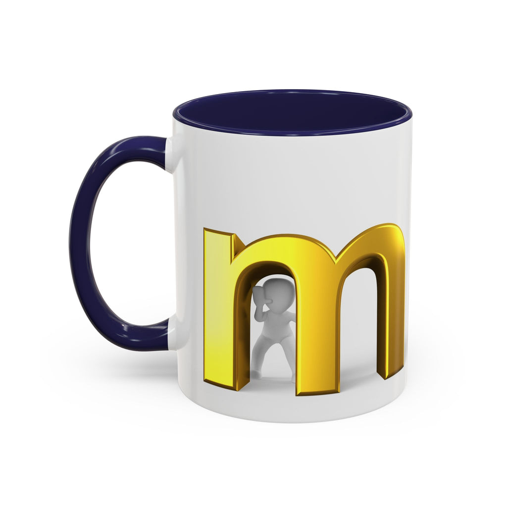 Gold Letter M Monogram Mug | Accent Coffee Mug
