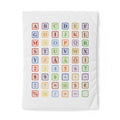 Colorful Alphabet and Symbols Cotton Duvet Cover | Kids ABC Blocks Bedding