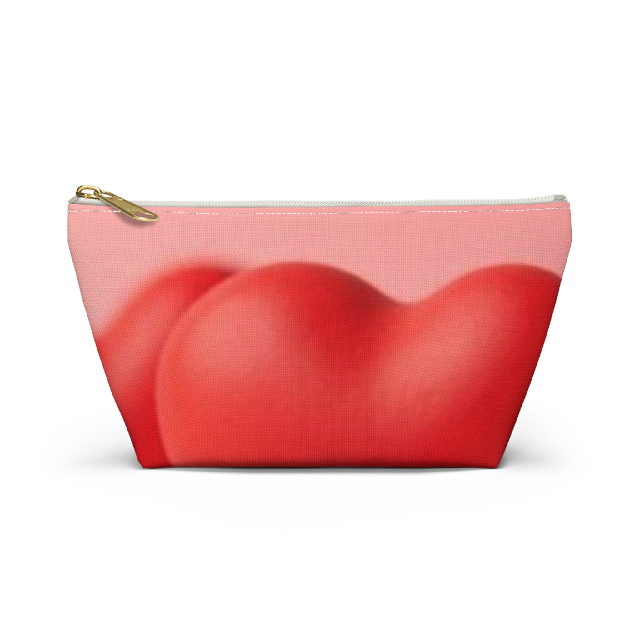 Red Hearts Petals Accessory Pouch