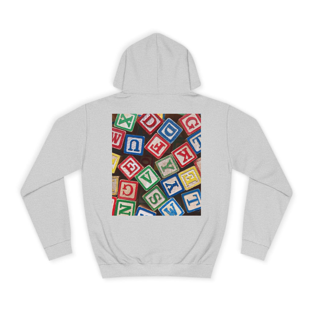 Colorful Alphabet Blocks Hoodie | Kids Letter Blocks Design