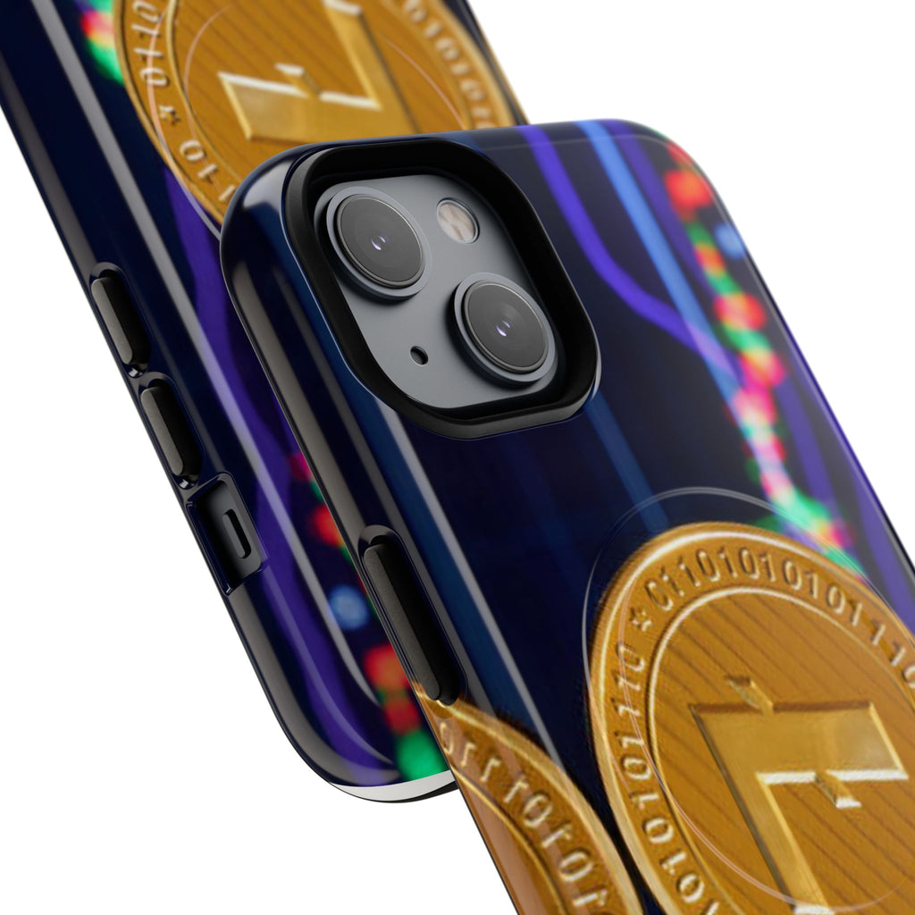 Litecoin Crypto Coin Phone Case | Tough Magnetic Case, Blockchain Design