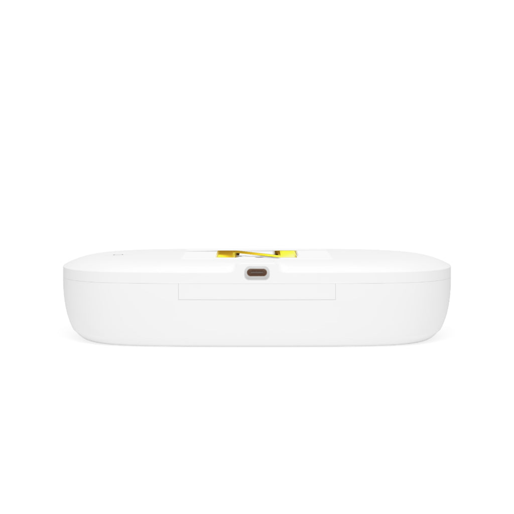 Gold Letter N Monogram UV Phone Sanitizer and Wireless Charging Pad | Personalized Initial