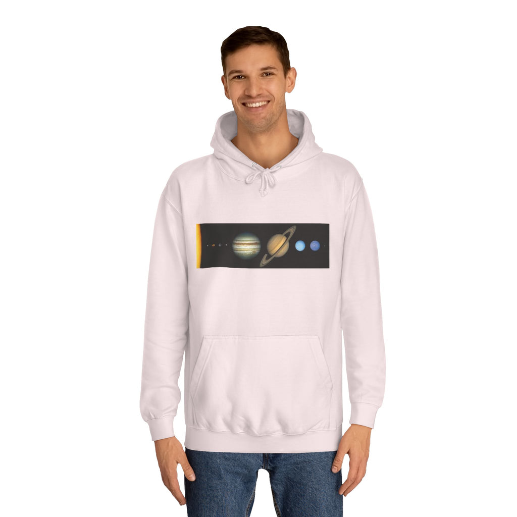 Solar System Planets Hoodie | Saturn Jupiter Earth Mars Nebula Design