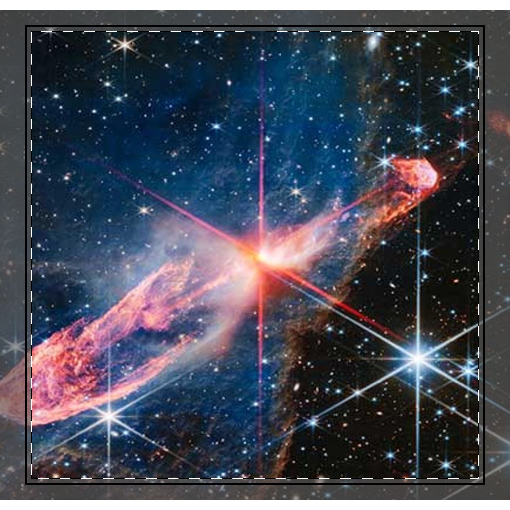 Nebula Space Scene Woven-Style Coverlet