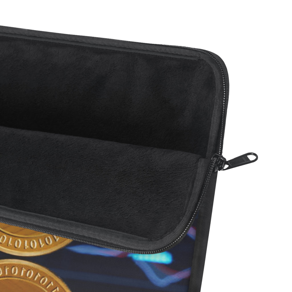Litecoin Coin Graphic Laptop Sleeve | Crypto Chart Design