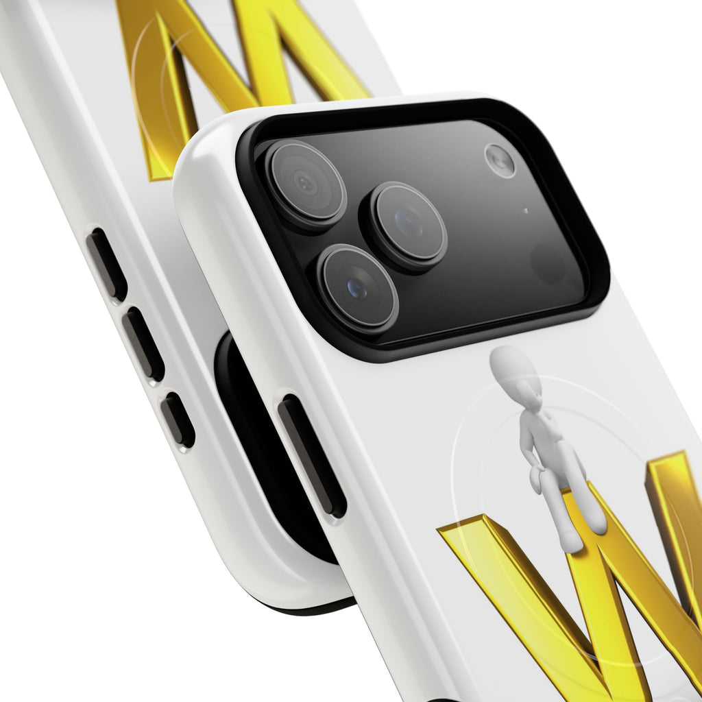 3D Stick Figure on Gold W Phone Case | Tough Magnetic Case