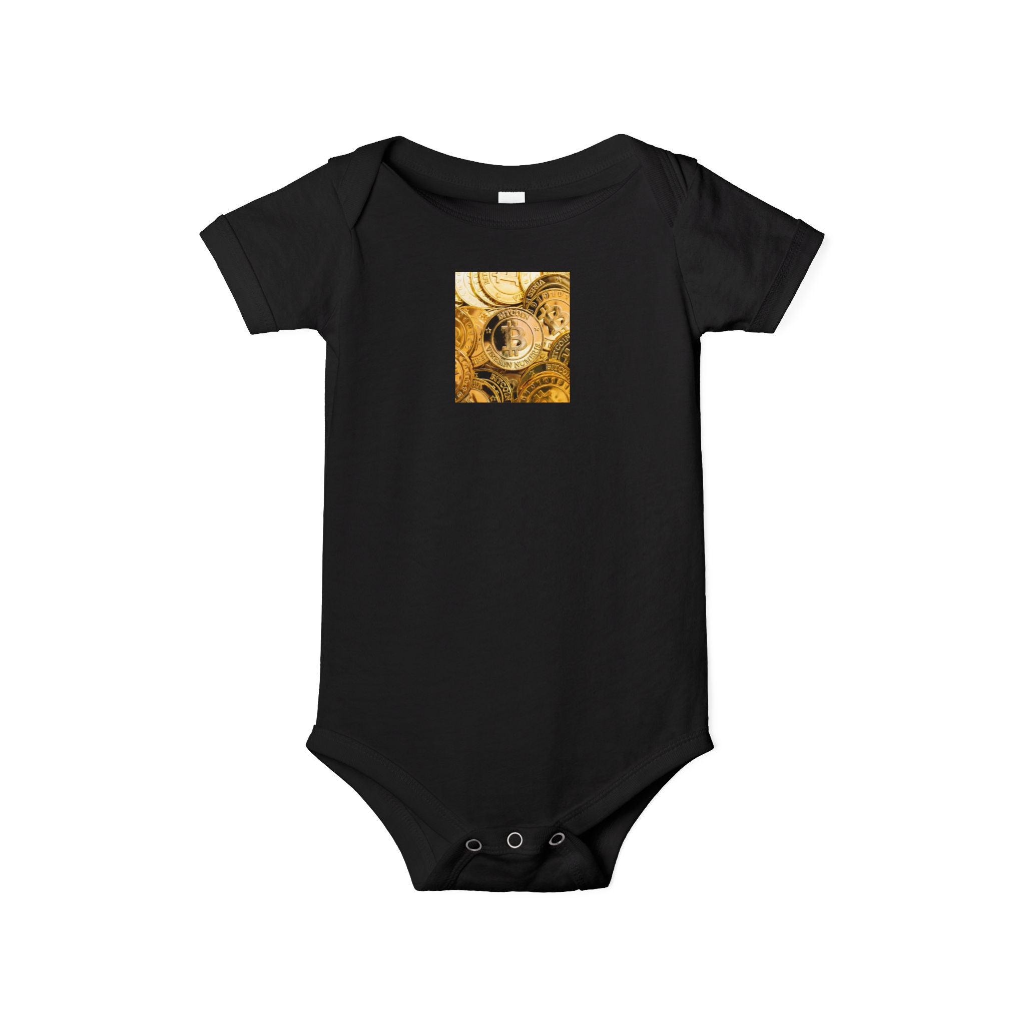 Body bébé Bitcoin Cryptocurrency | Body bébé floral pour chambre de bébé