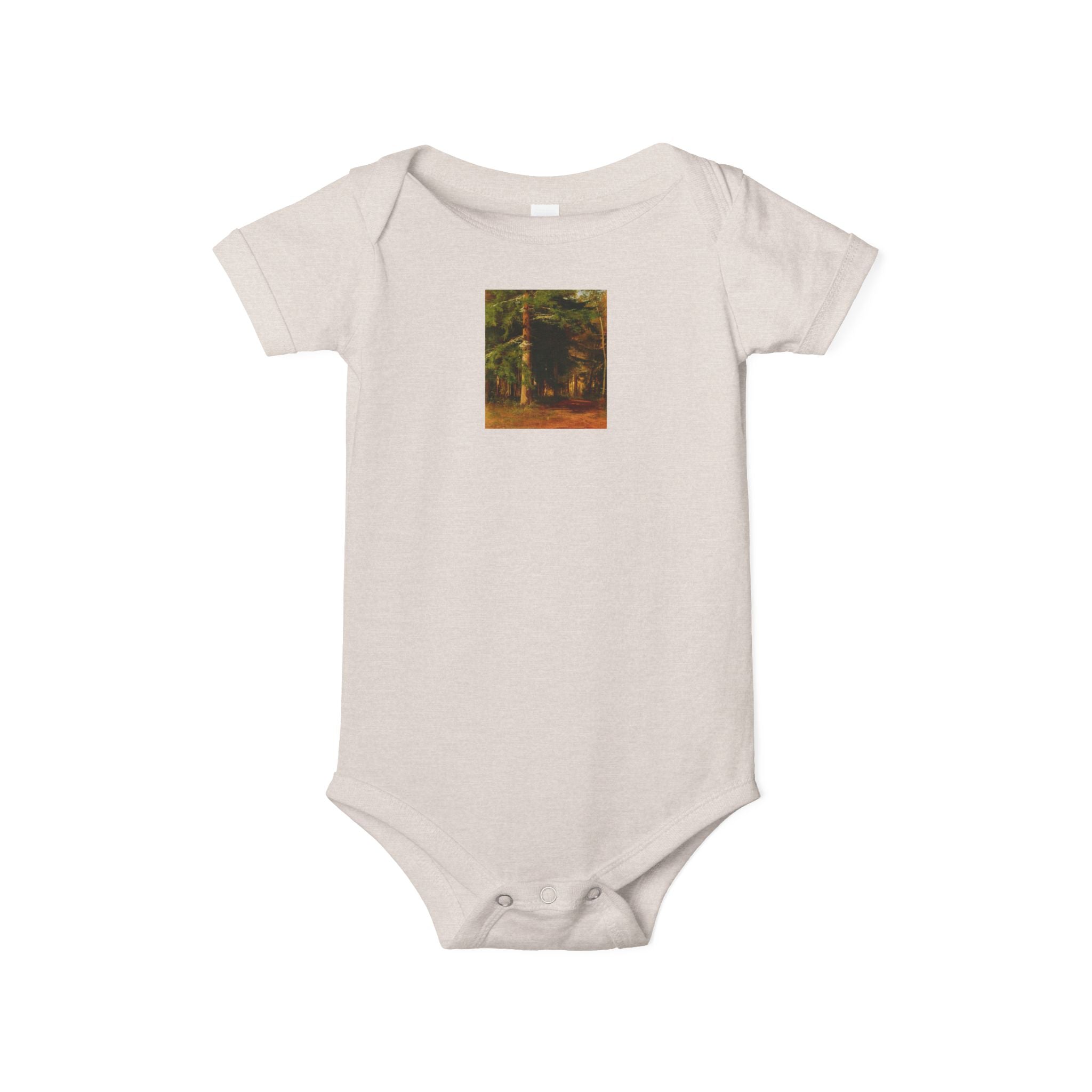Body de bébé illustré Forêt boisée