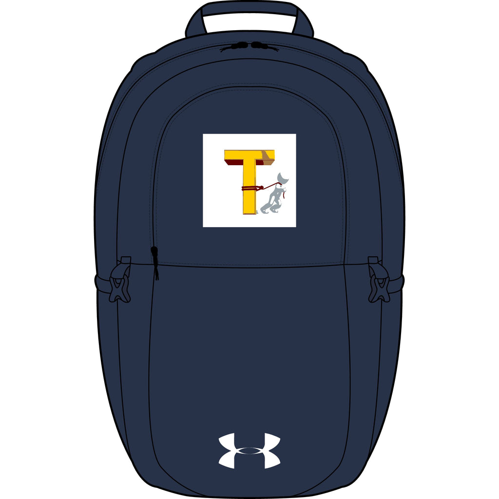 T Letter Monogram with Greyhound Embroidery Backpack | Under Armour style