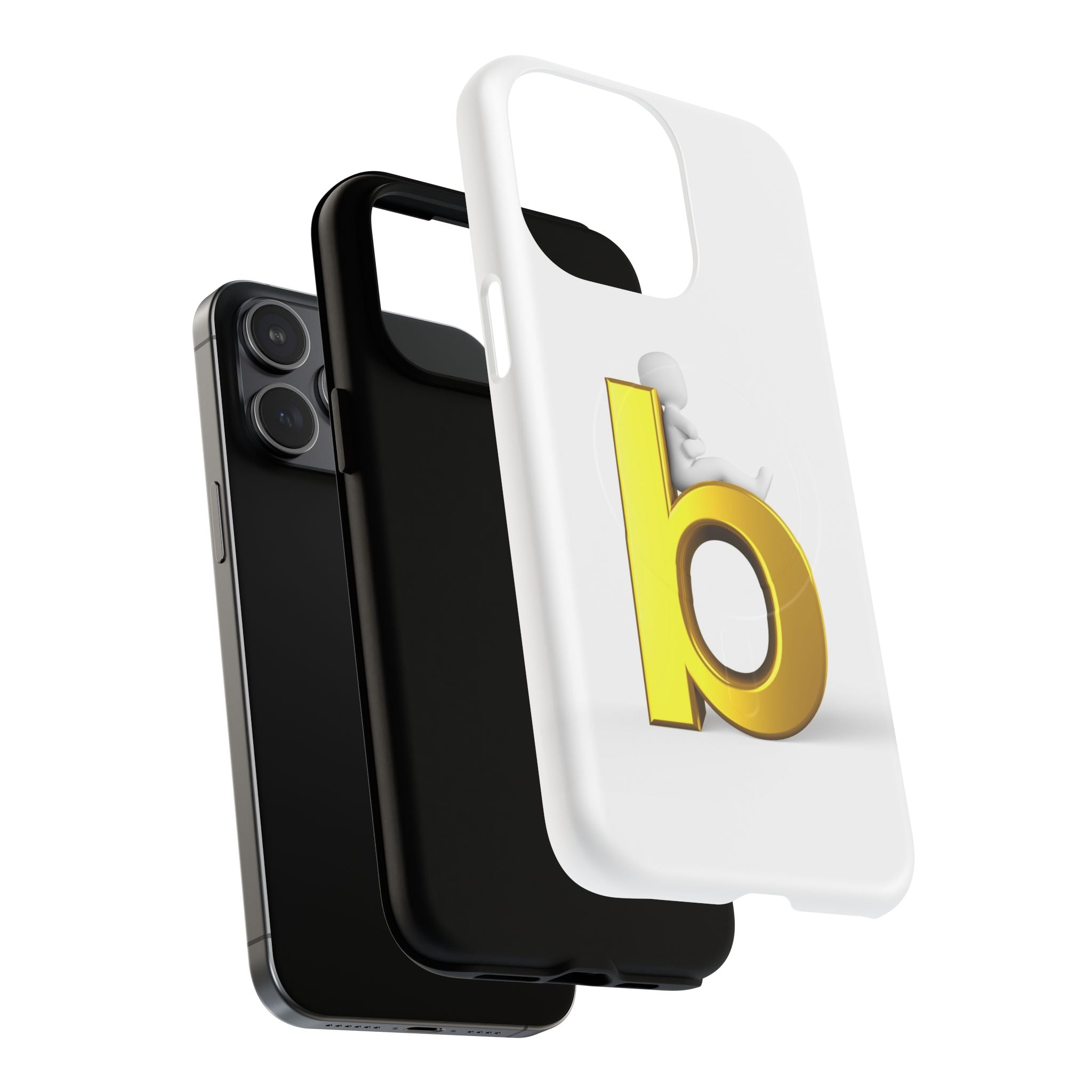 Gold Letter B Phone Case | Tough Magnetic Case