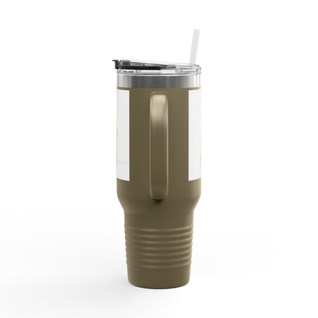 Yellow Letter i Character Travel Mug | 40oz Insulated Tumbler