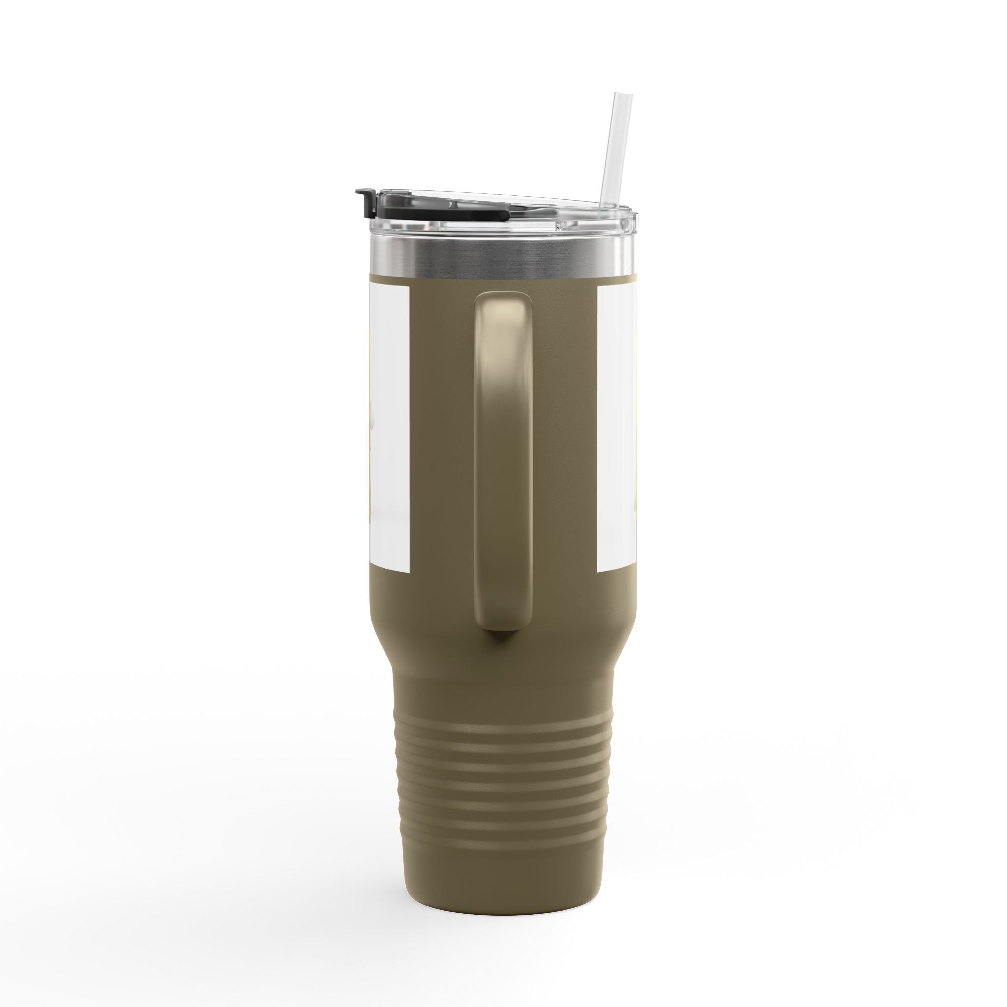 Yellow Letter i Character Travel Mug | 40oz Insulated Tumbler