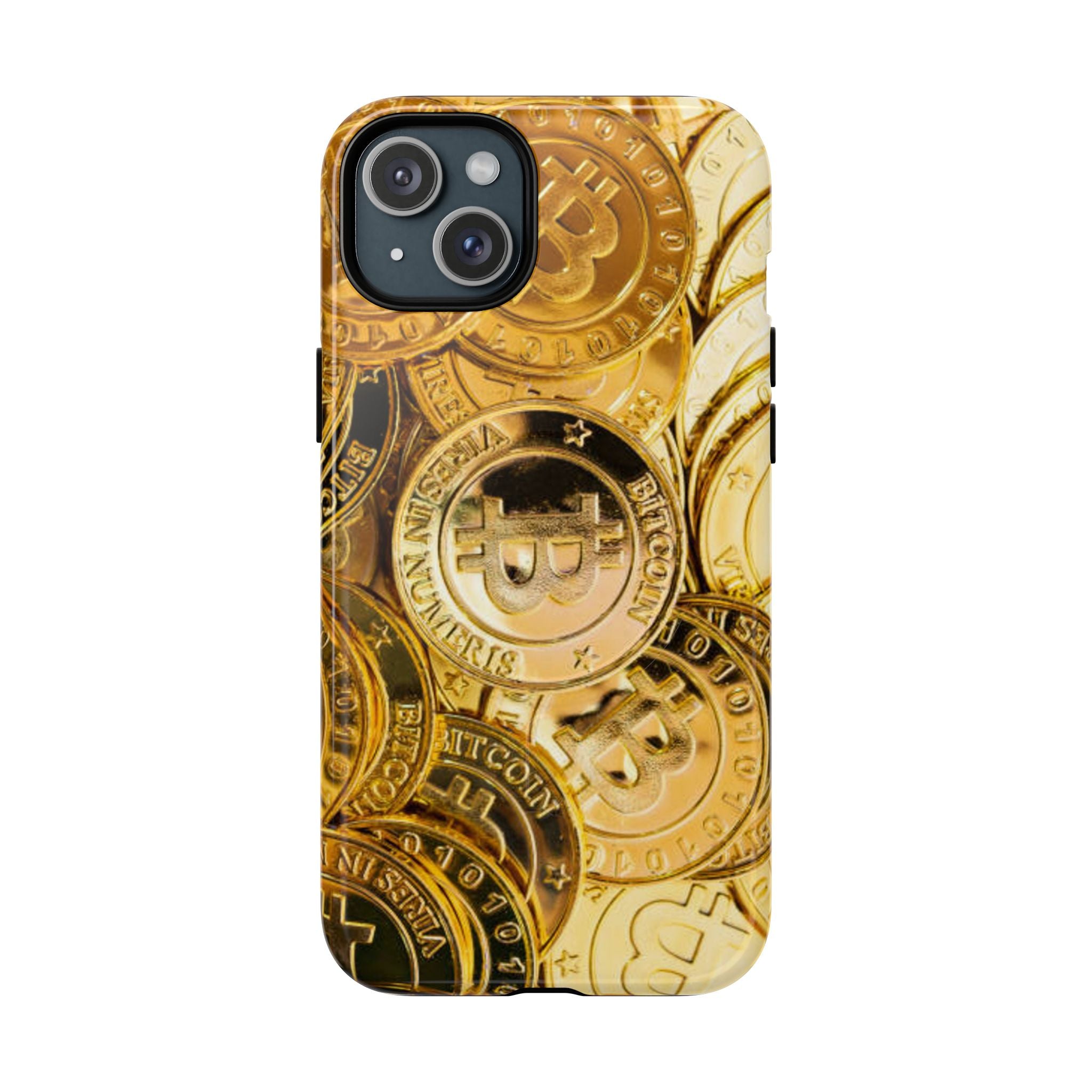 Coque de Téléphone Bitcoin Or | Coque Magnétique Robuste