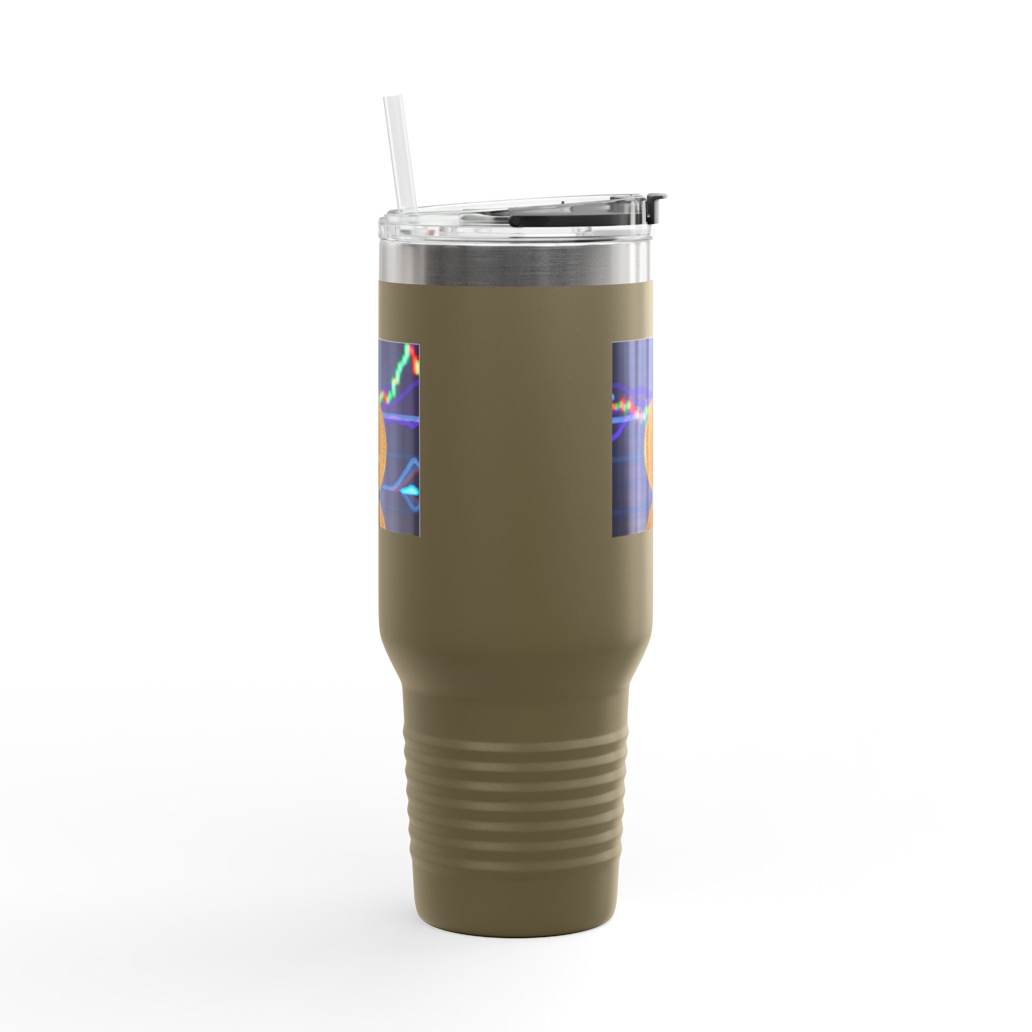 Gobelet de voyage isotherme 40oz | Crypto Monnaie Litecoin avec Graphique de Prix