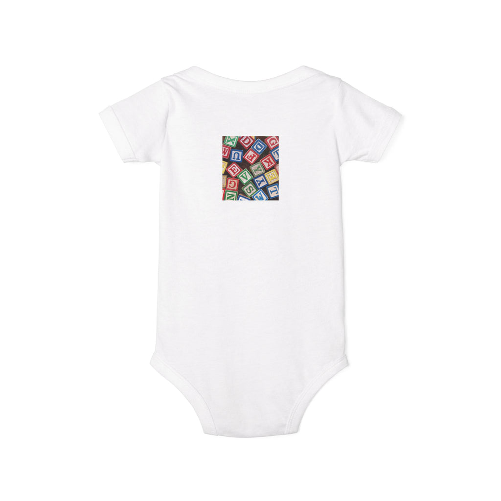 Colorful Alphabet Blocks Infant One Piece | Baby Bodysuit