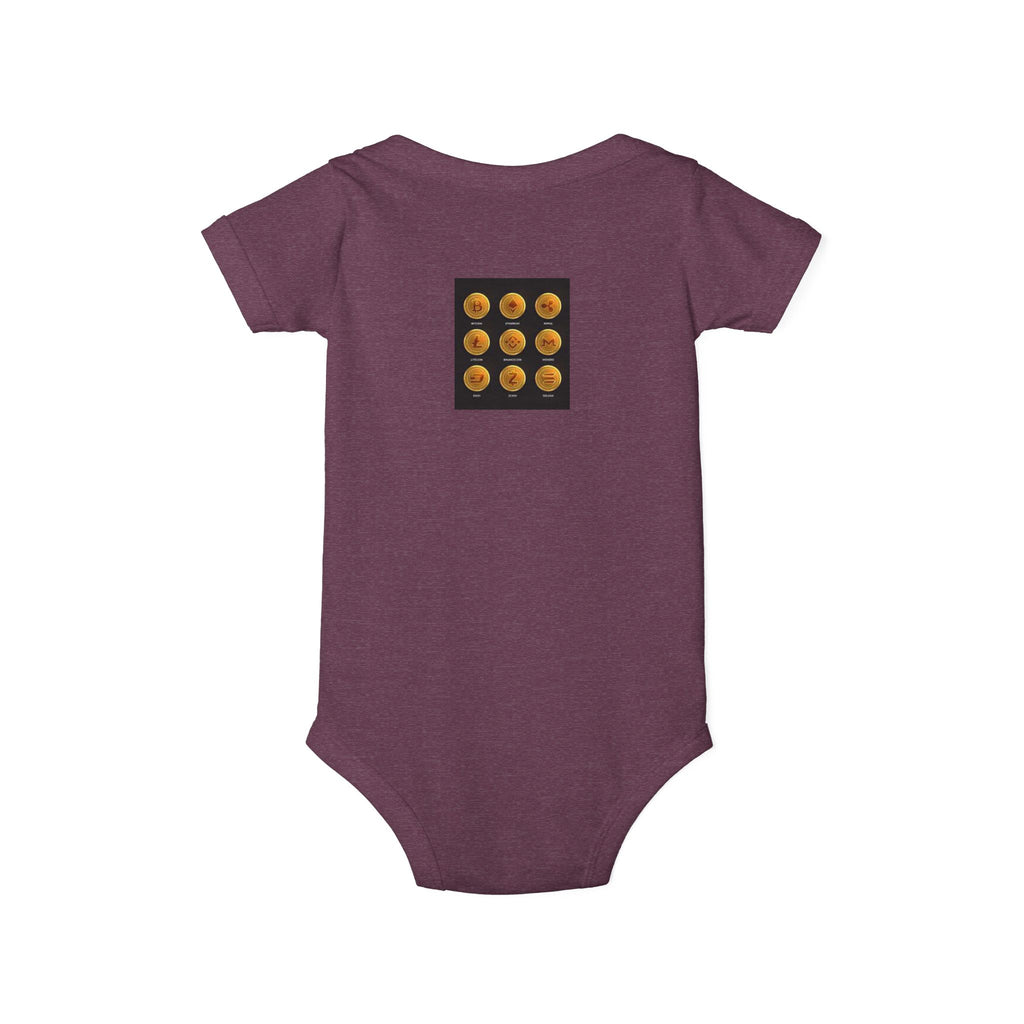 Cryptocurrency Coins Infant One Piece | Fall Baby Bodysuit