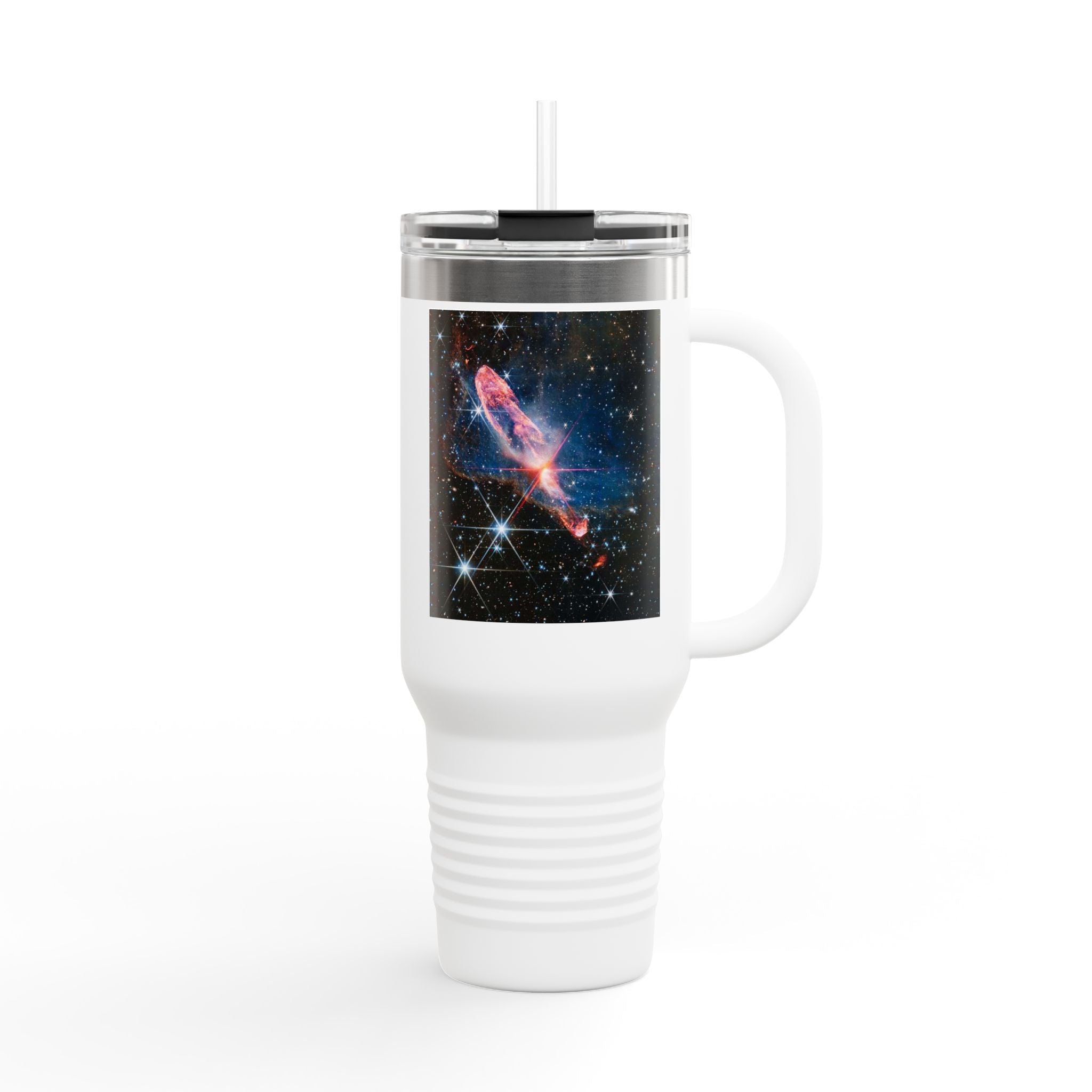 Cosmic Nebula with Stars 40oz Travel Mug | Space Galaxy Insulated Tumbler