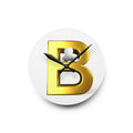 Gold Letter B Monogram Acrylic Wall Clock | Modern Initial Decor