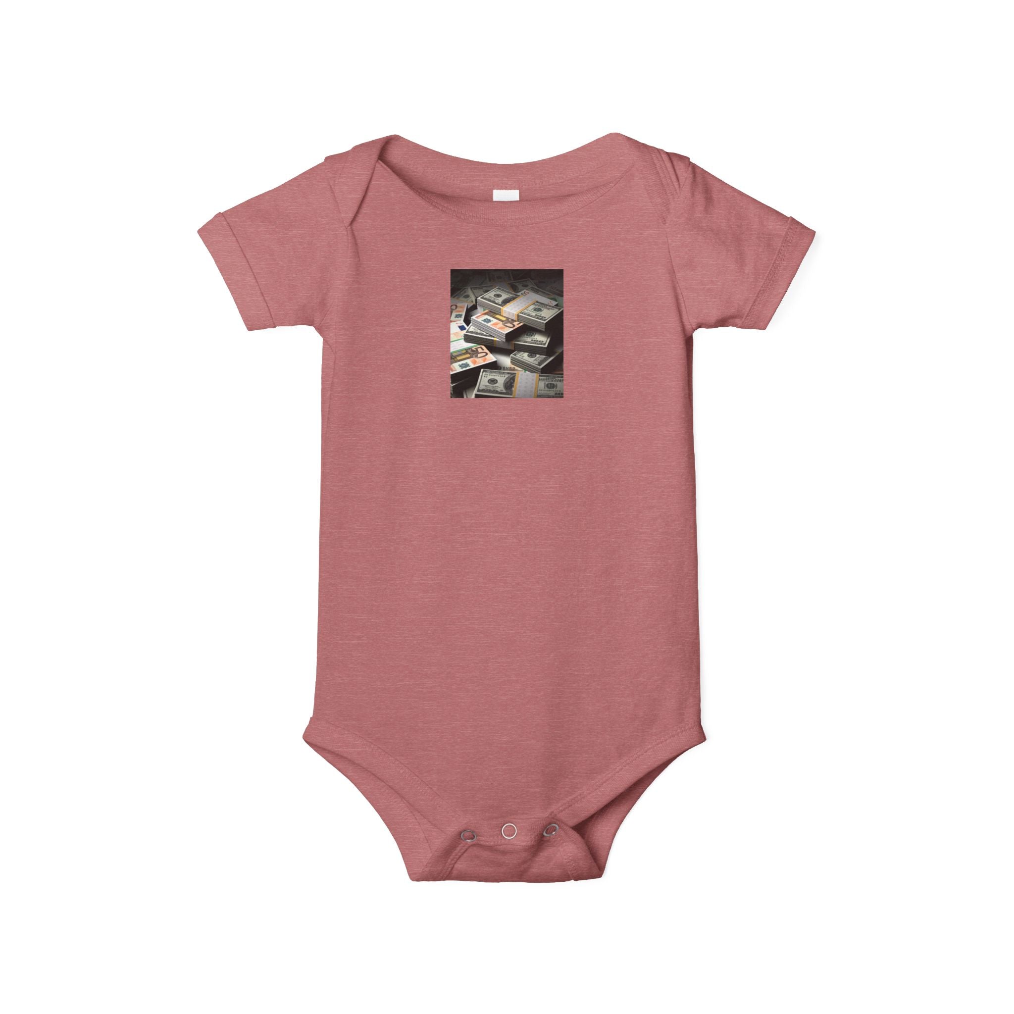 Grenouillère Bébé Liasse De Billets | Imprimé Photo Body Pour Bébé