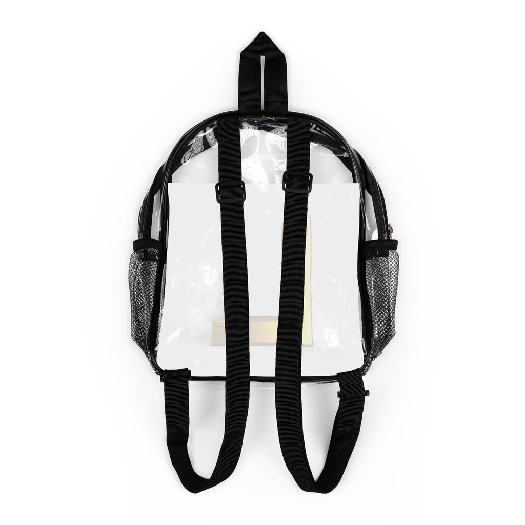 Yellow Letter L design Backpack | Clear Stadium Bag
