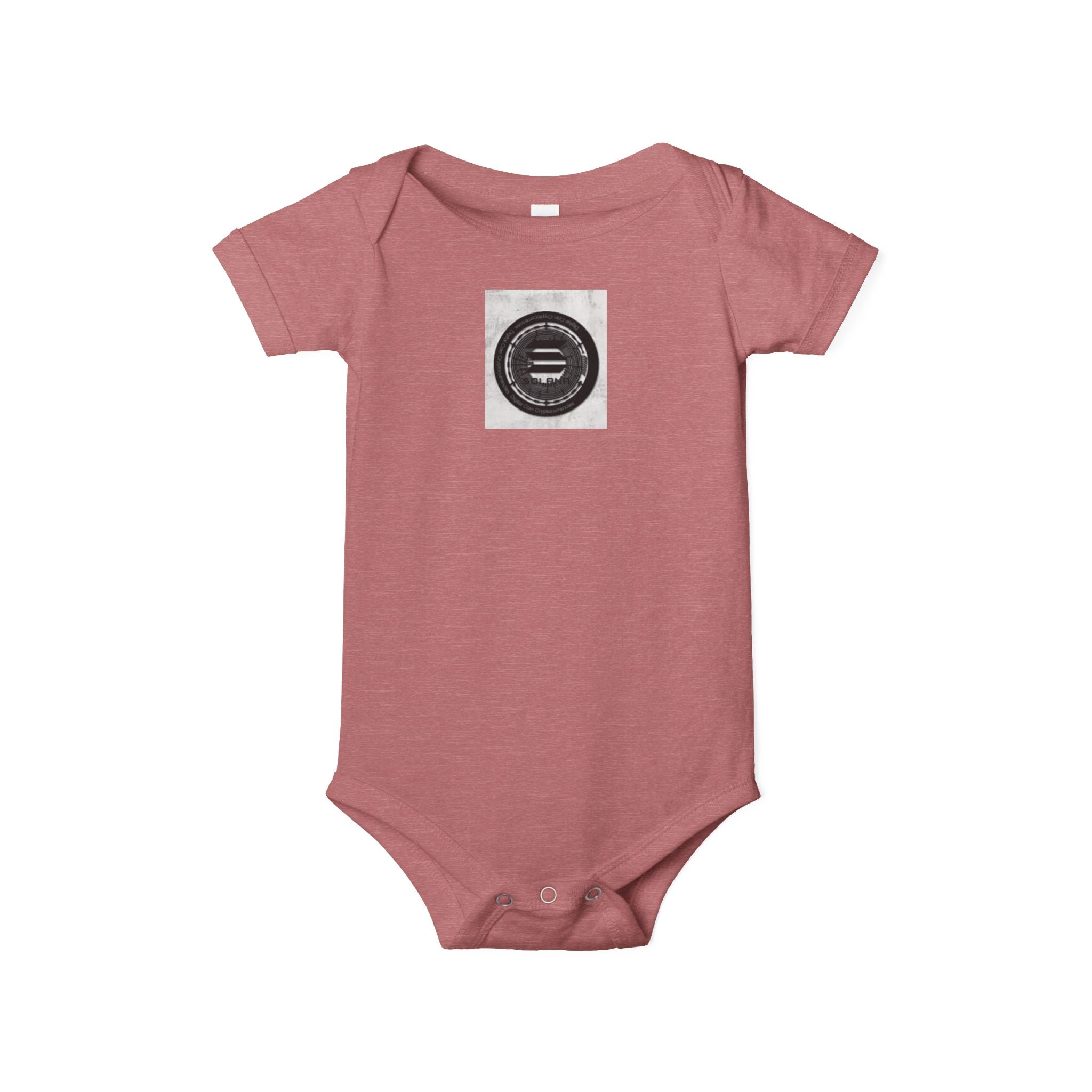 Body bébé Solana Cryptocurrency | Motif monochrome