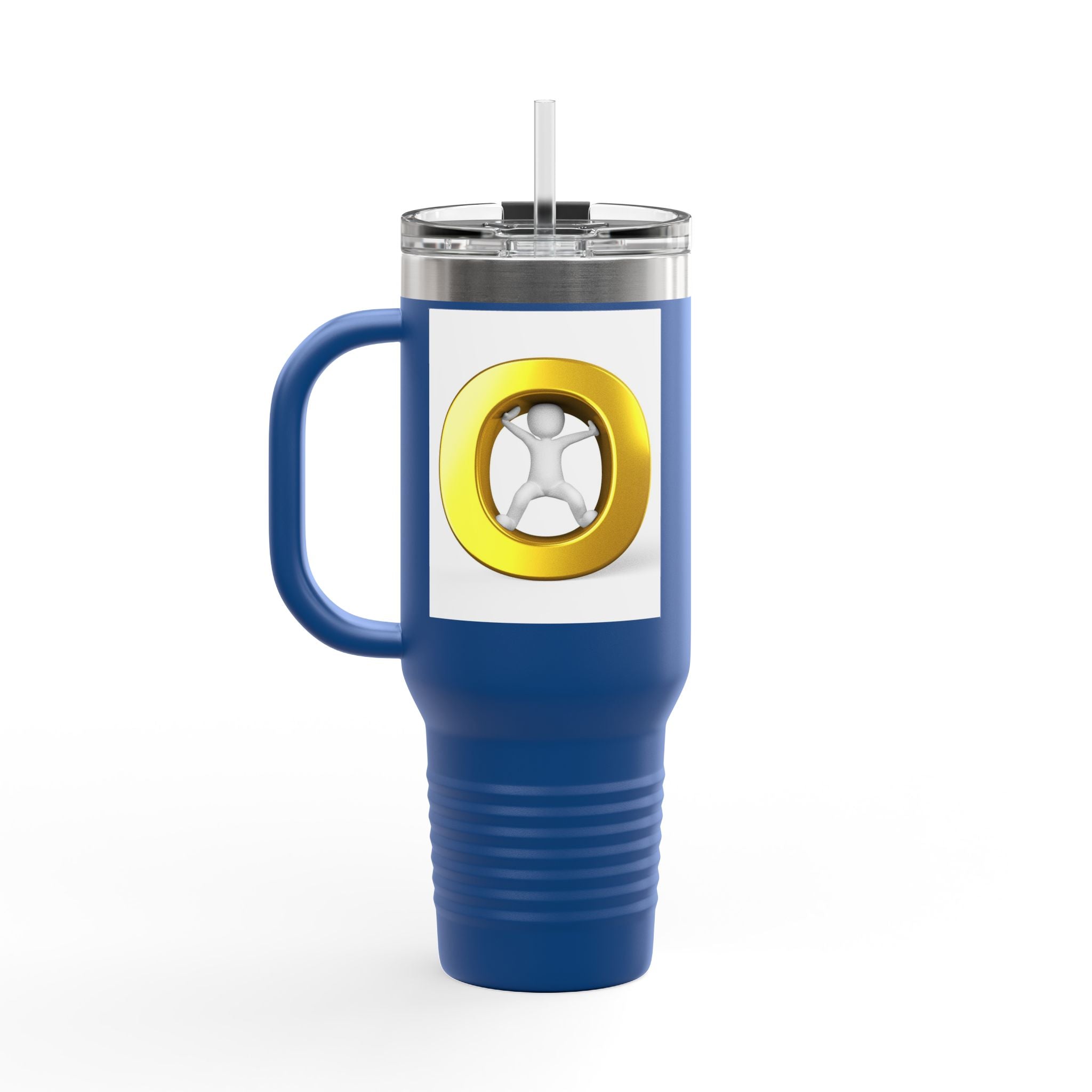 Gold Letter O Illustration 40oz Tumbler | Insulated Travel Mug