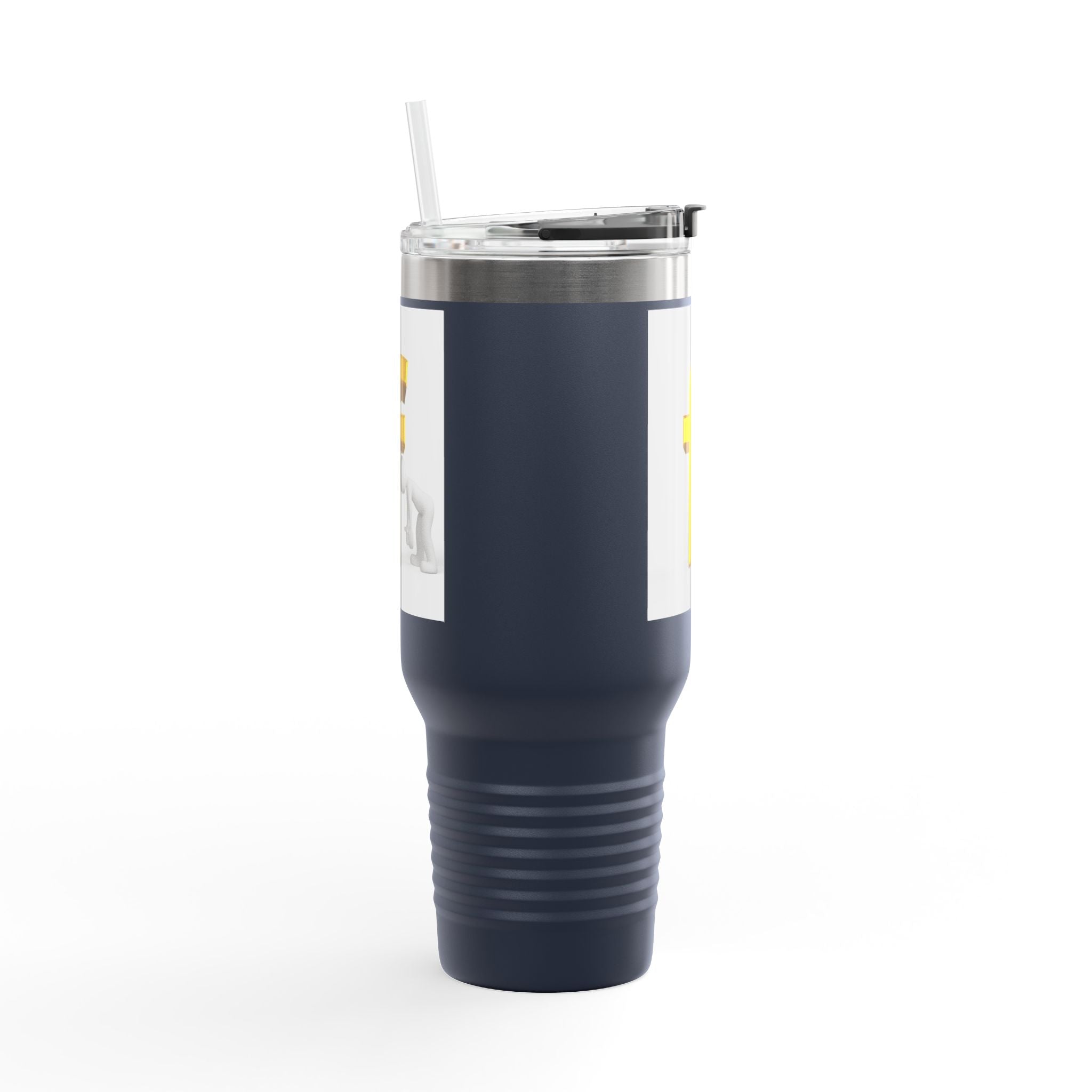 Mug de voyage graphique lettre F 3D | Gobelet isotherme de 40 oz