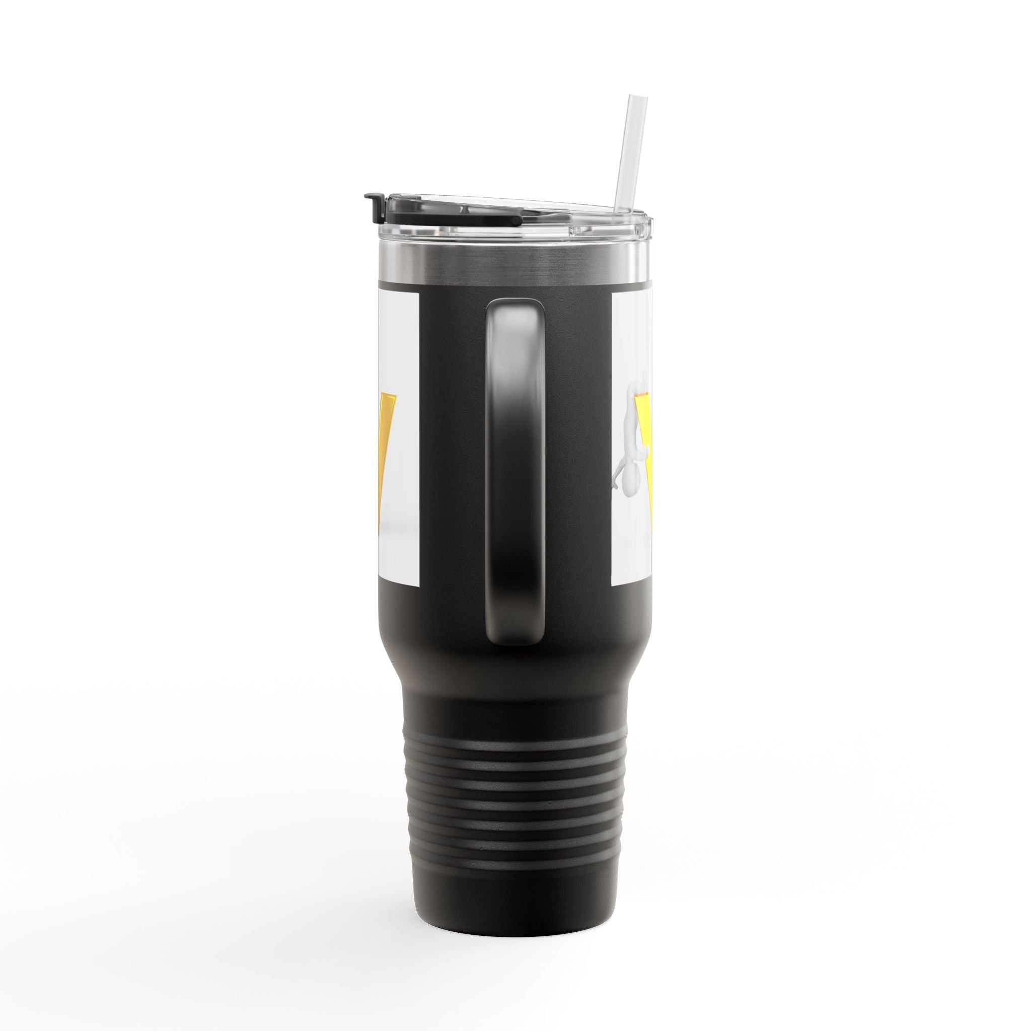 Gold Letter V Monogram Travel Mug | 40oz Insulated Tumbler