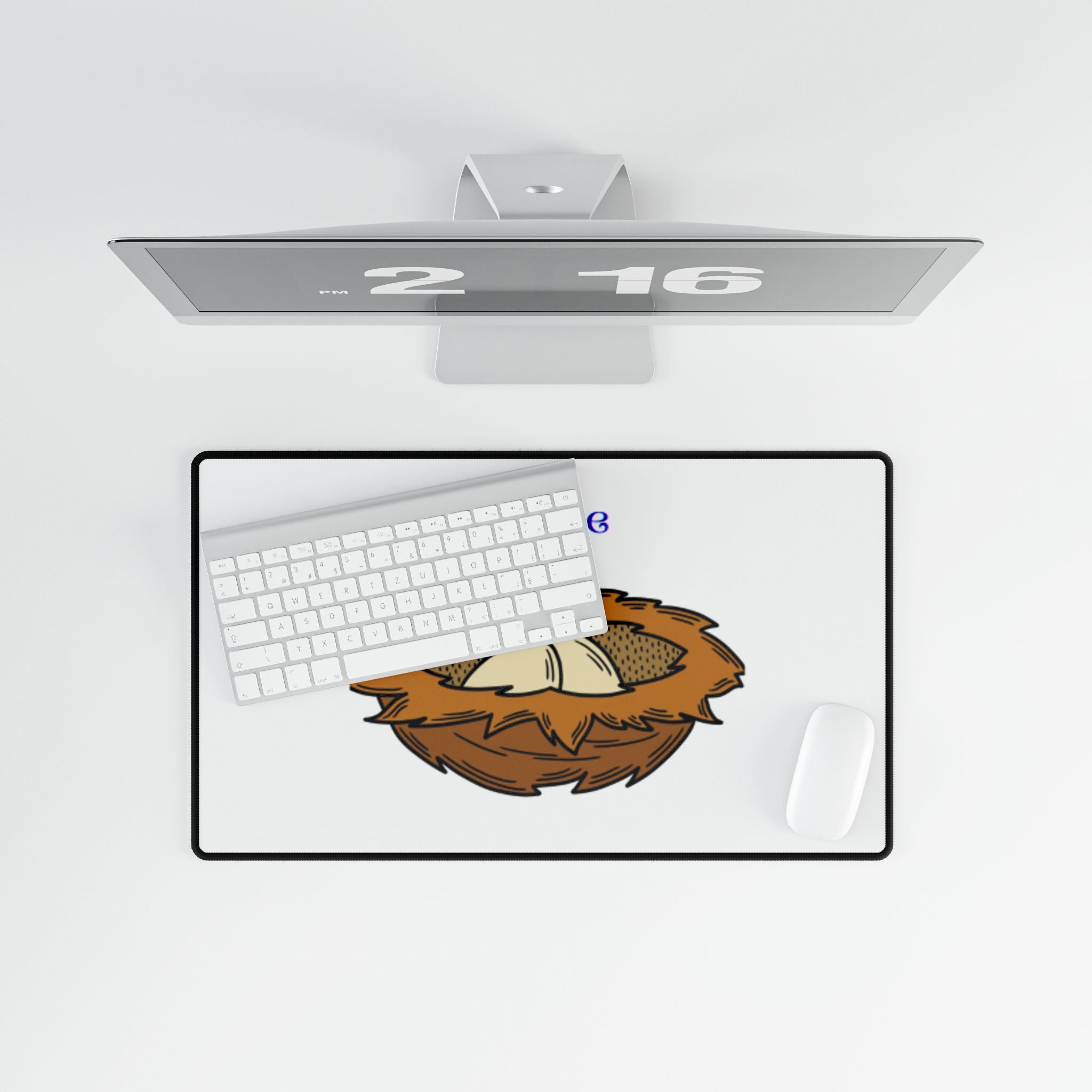 Aquilae Nido Nest Illustration Desk Mat | Large Mousepad
