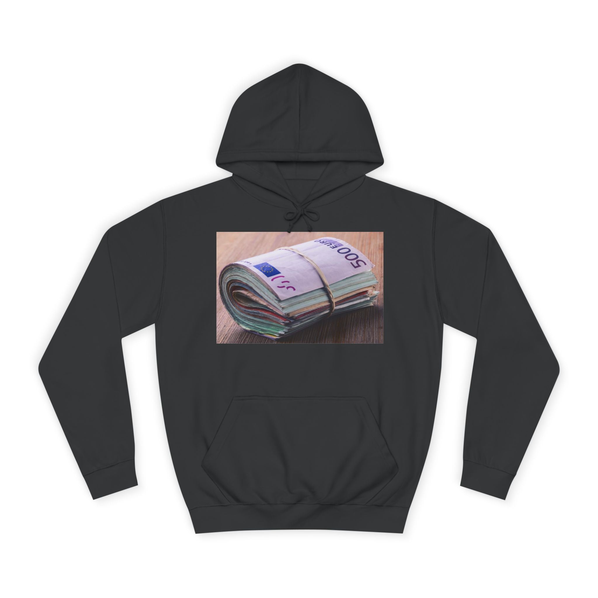 Rolled Currency Stack Hoodie | Money Print, Cash Bundle