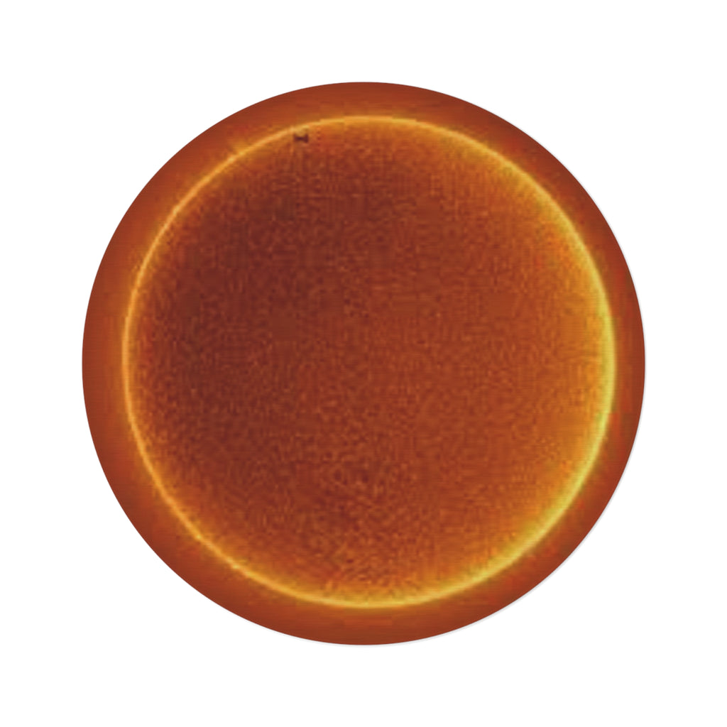 Solar Eclipse Sun Halo Round Rug | Celestial Room Decor